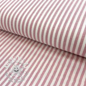 Tissu double gaze/mousseline YARN DYED Summer stripe rose