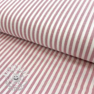 Tissu double gaze/mousseline YARN DYED Summer stripe rose
