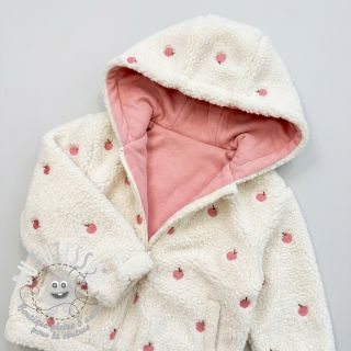 Tissu de manteau TEDDY JACQUARD EMBROIDERY Patches