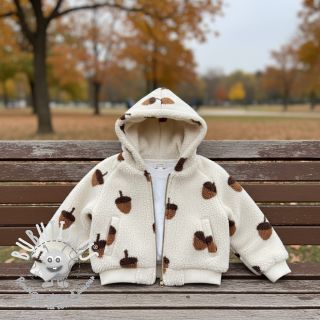 Tissu de manteau TEDDY JACQUARD Acorns