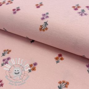 Tissu coton FLANNEL Flowers light pink
