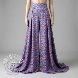 Viscose RADIANCE Abstract purple digital print