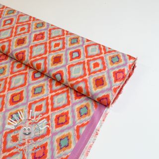 Viscose RADIANCE Abstract orange digital print