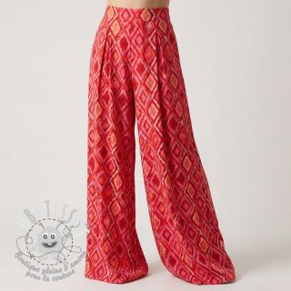 Viscose RADIANCE Abstract red digital print