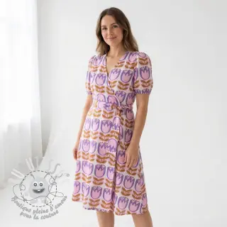 Viscose ECOVERO Flowers Celia white