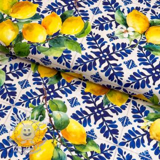 Tissu coton VISCOSE Lemons digital print