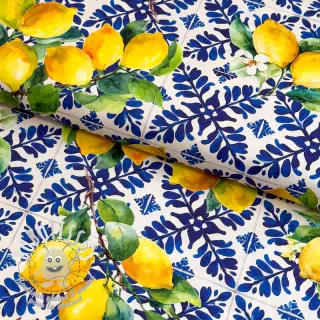 Tissu coton VISCOSE Lemons digital print