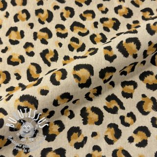 Tissu déco Linenlook premium Leopard Animal Print