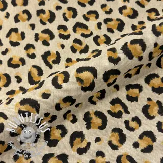 Tissu déco Linenlook premium Leopard Animal Print