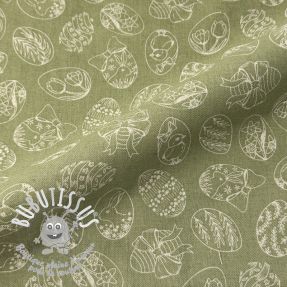 Tissu déco Linenlook premium Easter Egg Tale