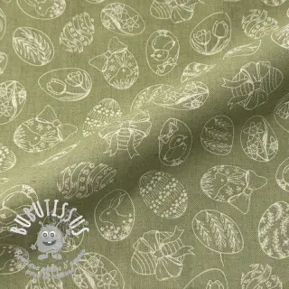Tissu déco Linenlook premium Easter Egg Tale