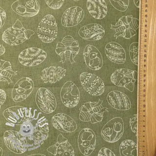 Tissu déco Linenlook premium Easter Egg Tale