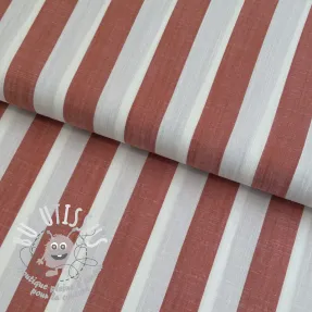 Viscose YARN DYED Stripes BIG orange