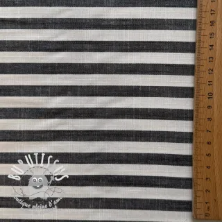 Viscose YARN DYED Stripes SMALL navy