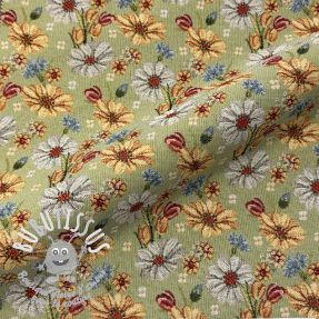 Tissu déco GOBELIN premium Floral Easter Flower