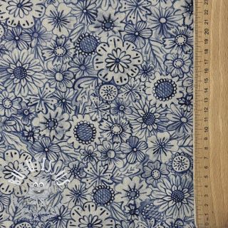 Tissu déco Linenlook Bloom Fully Mix digital print