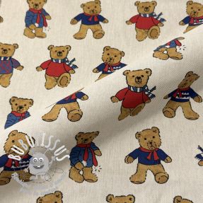 Tissu déco Linenlook Teddy Bear Cosy digital print
