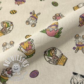 Tissu déco Linenlook Tomte Easter Egg digital print