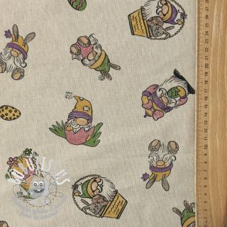 Tissu déco Linenlook Tomte Easter Egg digital print