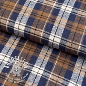 Scottish Check YARN DYED BRUSHED Atlas brown