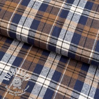 Scottish Check YARN DYED BRUSHED Atlas brown