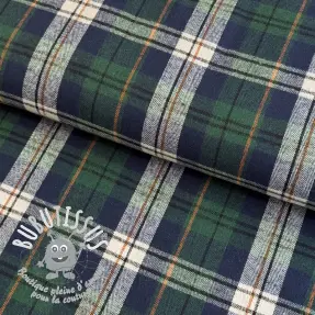 Scottish Check YARN DYED BRUSHED Atlas green