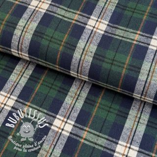 Scottish Check YARN DYED BRUSHED Atlas green