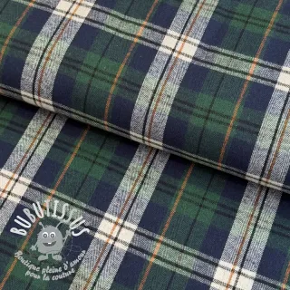 Scottish Check YARN DYED BRUSHED Atlas green