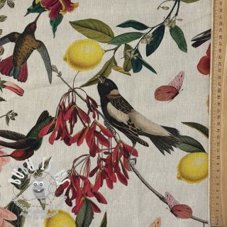 Tissu déco Linenlook Lemon Tropic Artisan digital print