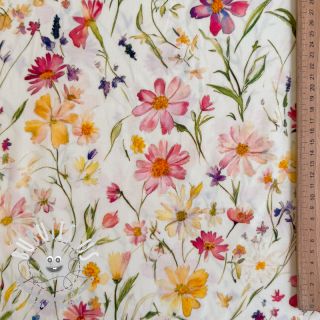 Viscose RADIANCE Flowers Rubie digital print