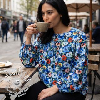 Viscose RADIANCE Flower design A digital print