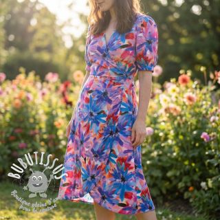 Viscose ECOVERO Flowers design D digital print