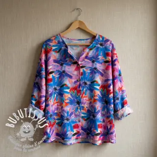 Viscose ECOVERO Flowers design D digital print