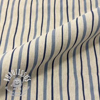 Tissu déco Linenlook premium Wavy Art Stripe