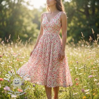 Viscose RADIANCE Flowers Morene digital print