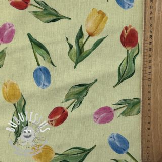 Tissu déco Tulip Flower Field digital print