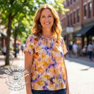 Viscose RADIANCE Flower design D digital print