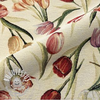 Tissu déco GOBELIN premium Tulip Spring Classic