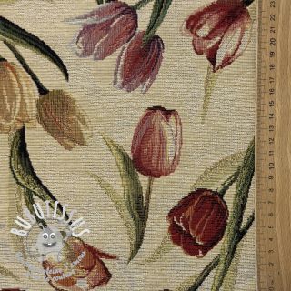 Tissu déco GOBELIN premium Tulip Spring Classic