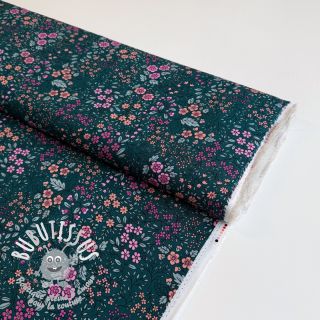 Viscose ECOVERO Flowers Galia green