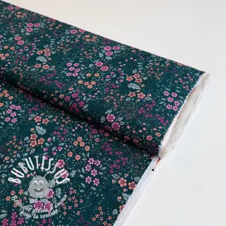 Viscose ECOVERO Flowers Galia green