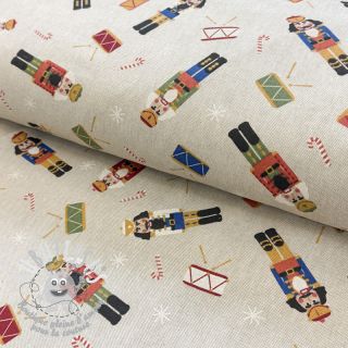 Tissu déco Linenlook premium Nutcracker Candy Drum