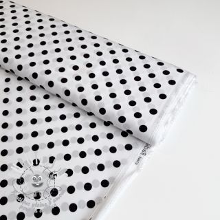 Viscose RADIANCE Polka dot white