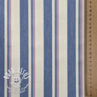 JEANS DENIM YARN DYED Stripe pink