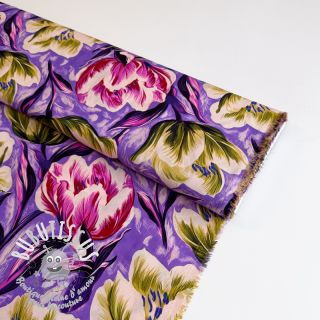 Viscose ECOVERO Flowers design A digital print