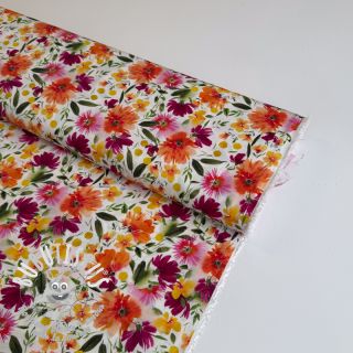 Viscose STRETCH Flowers Sonja digital print