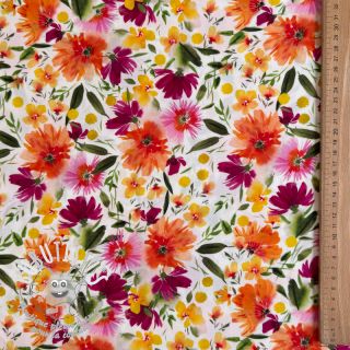 Viscose STRETCH Flowers Sonja digital print