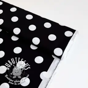 Viscose RADIANCE Polka BIG dot black