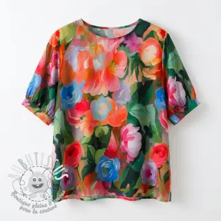 Viscose RADIANCE Flower design B digital print
