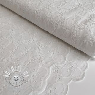 Tissu coton EMBROIDERY 2 side Camelia